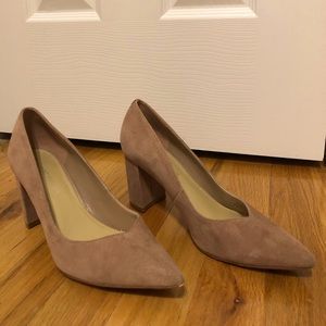 Marc Fisher Pointed Suede Heels